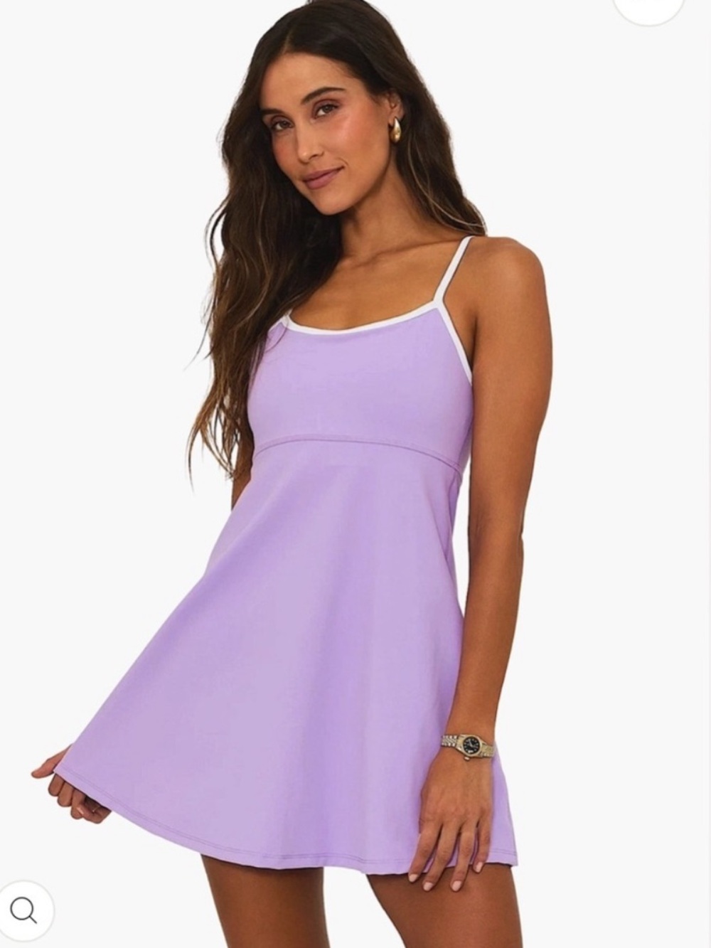 Beach Riot Raelyn Tennis Dress Mini French Lavender A Line Sporty Size Small New